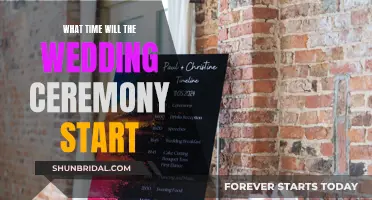 The Wedding Ceremony: Timing and Planning