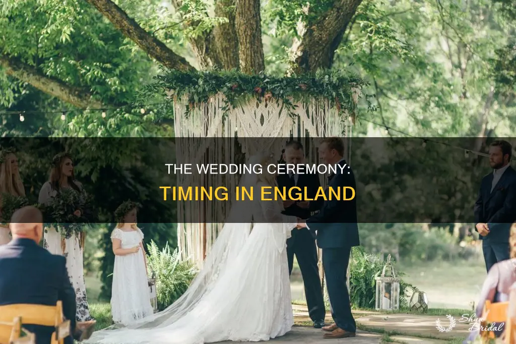 what time will the wedding start in england