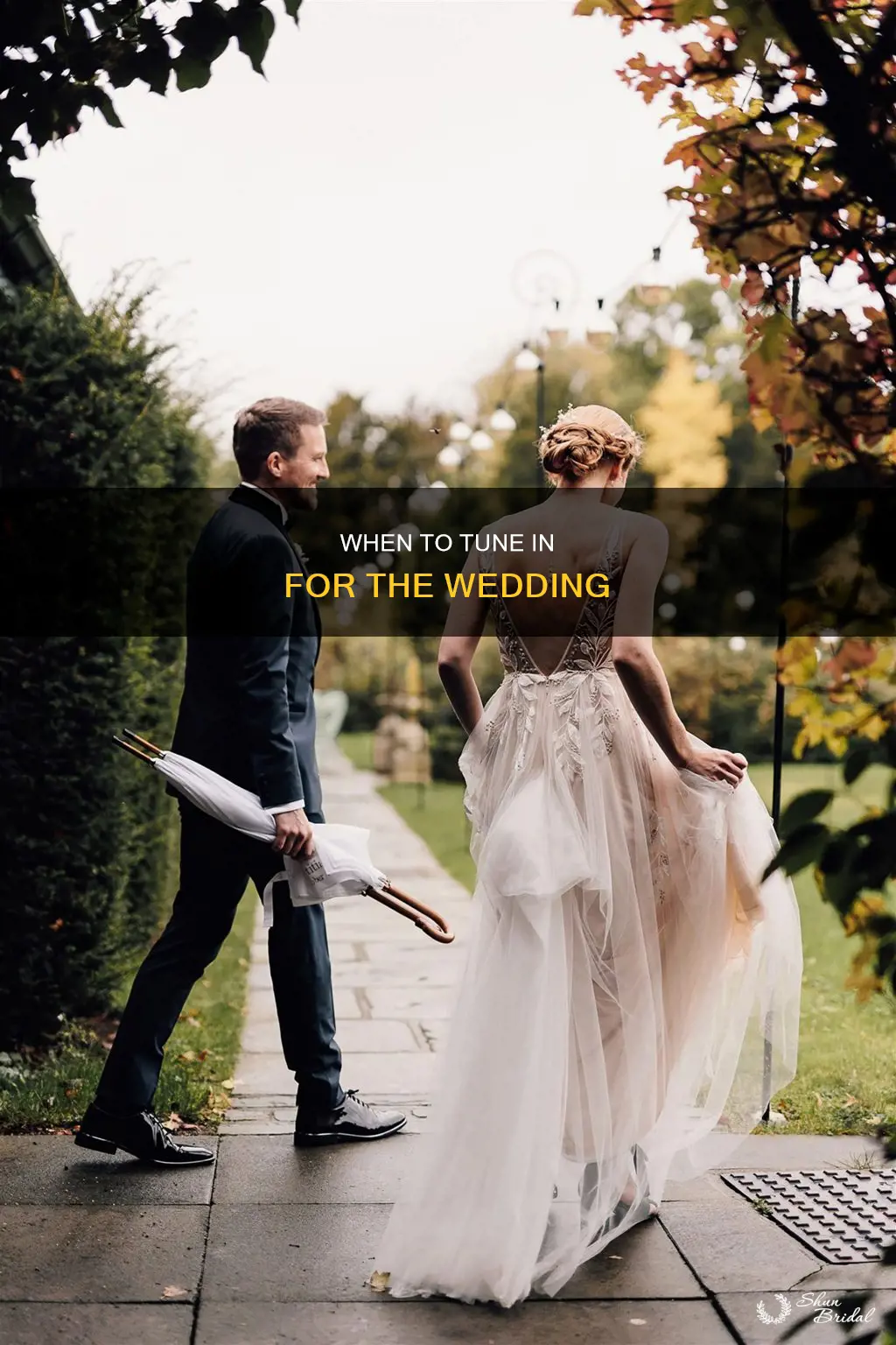 what time will the wedding take place est
