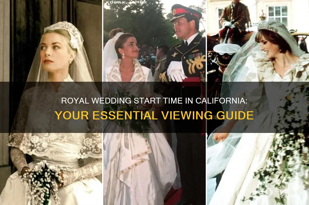 what times does the royal wedding start california