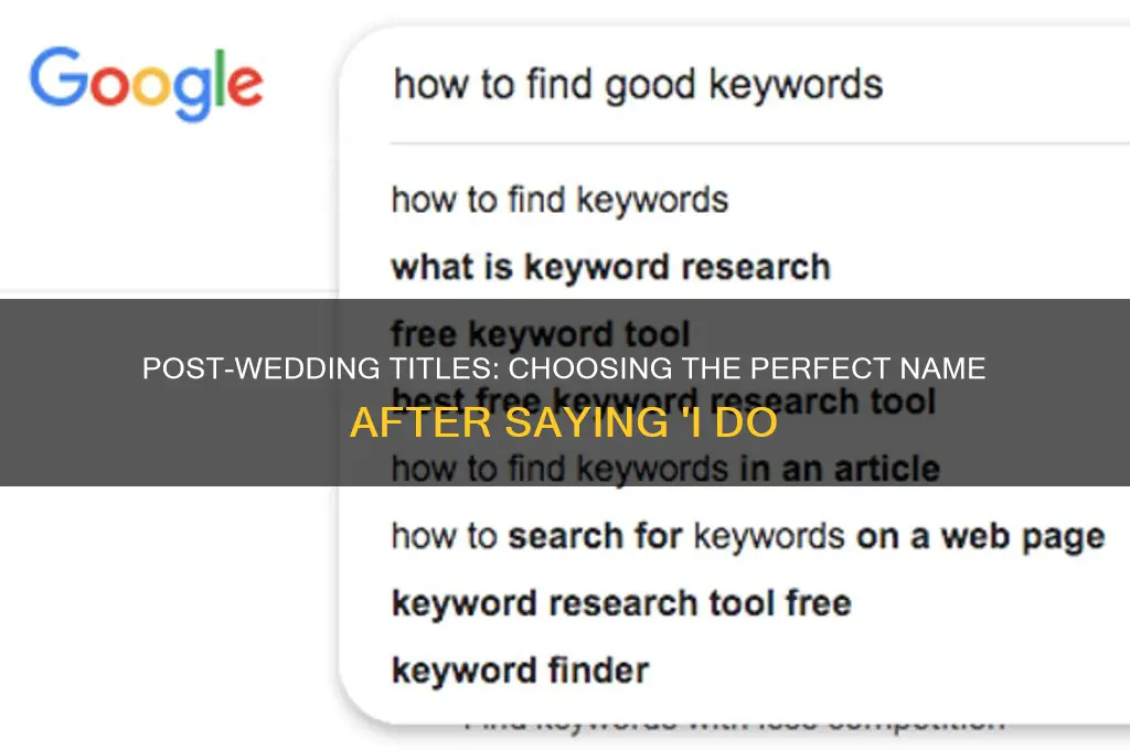 what tittle to be introduced as after wedding ceremony