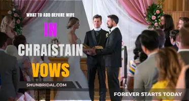 Honoring Christian Vows: Meaningful Additions to Include Before 'Wife