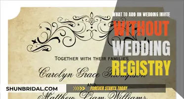 Wedding Invite Etiquette: Adding Gifts Requests Without a Registry