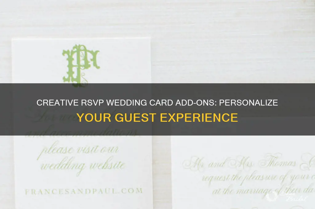 what to add onto a rsvp wedding card