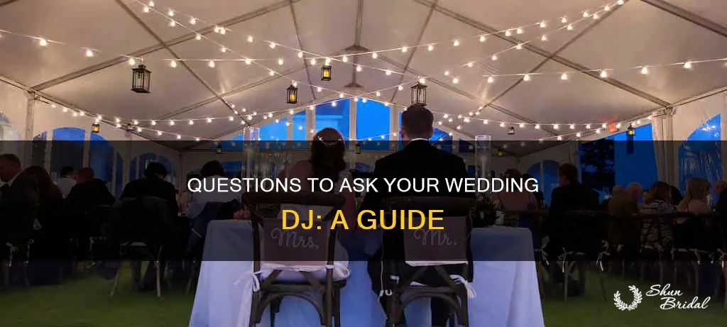 what to ask dj for wedding