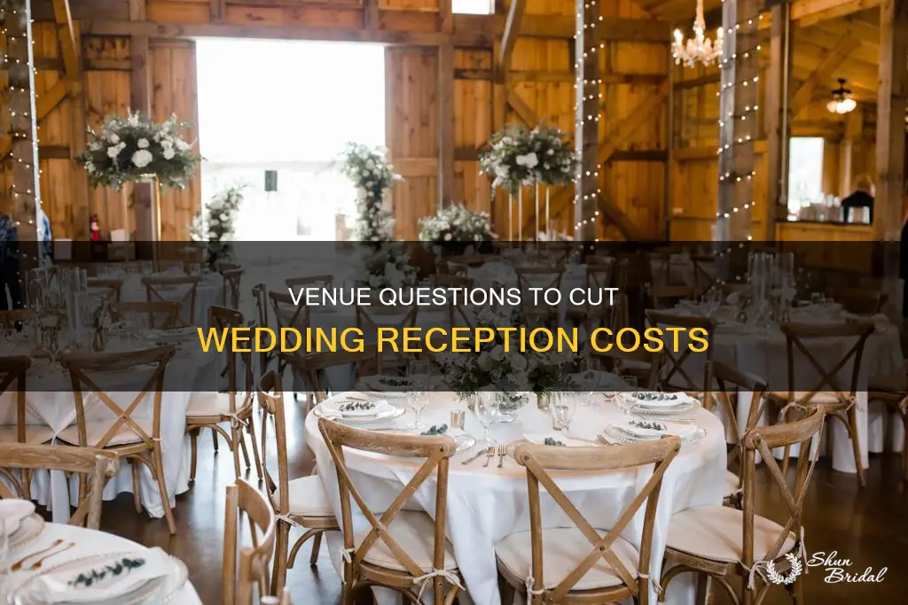 what to ask venue to cut costs for wedding receptions