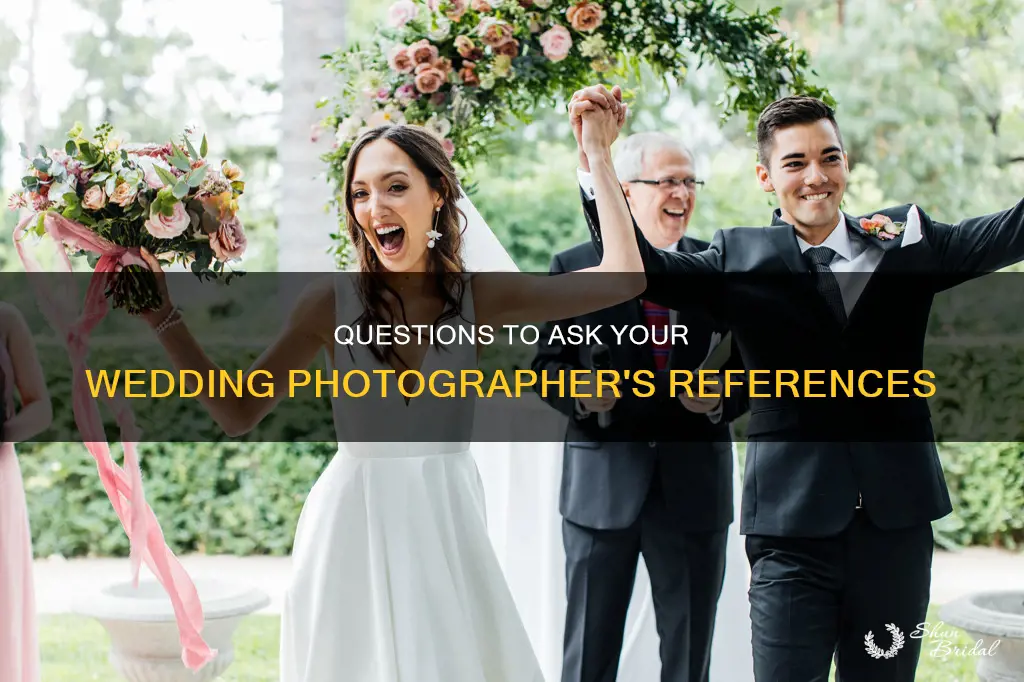 what to ask wedding photographer references