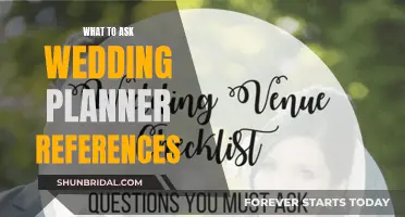 Questions to Ask Your Wedding Planner's References