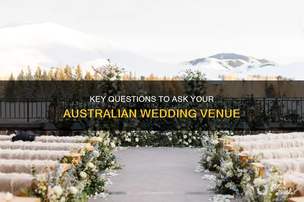 what to ask wedding venue australia