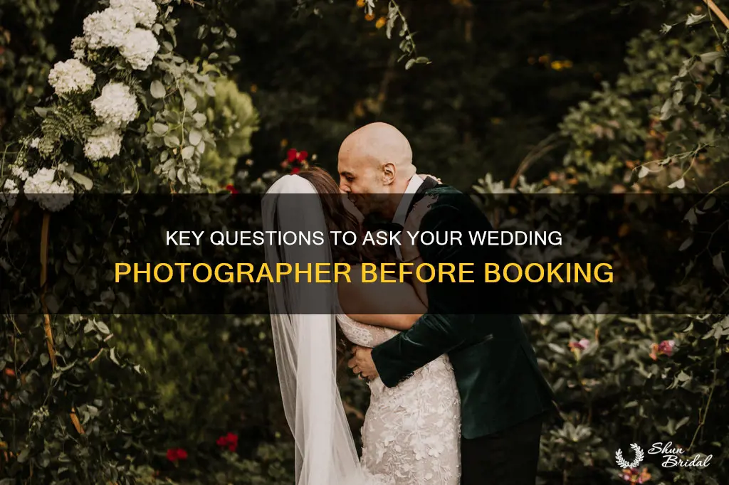 what to ask when booking a wedding photographer