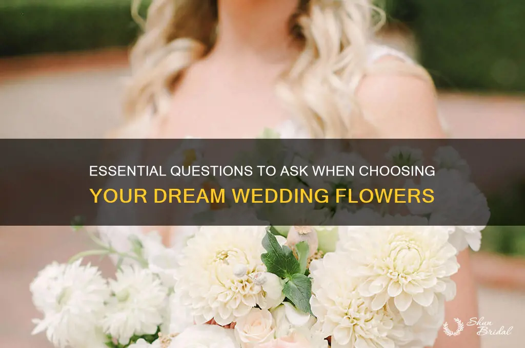 what to ask when buying wedding flowers