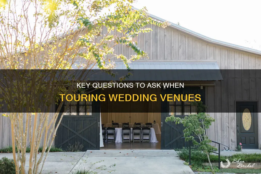 what to ask when touring a wedding venue