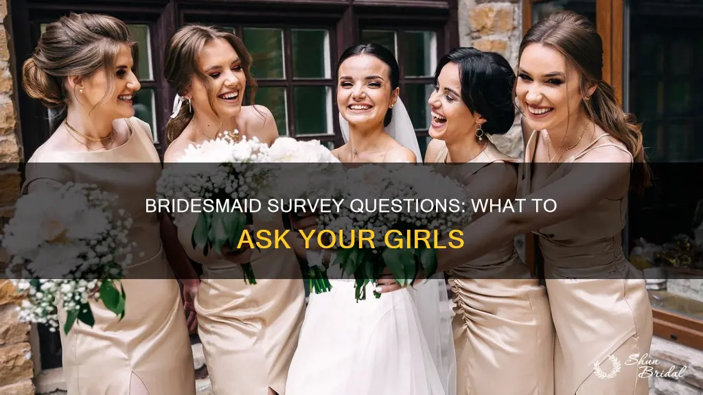 what to ask your bridesmaids in a survey