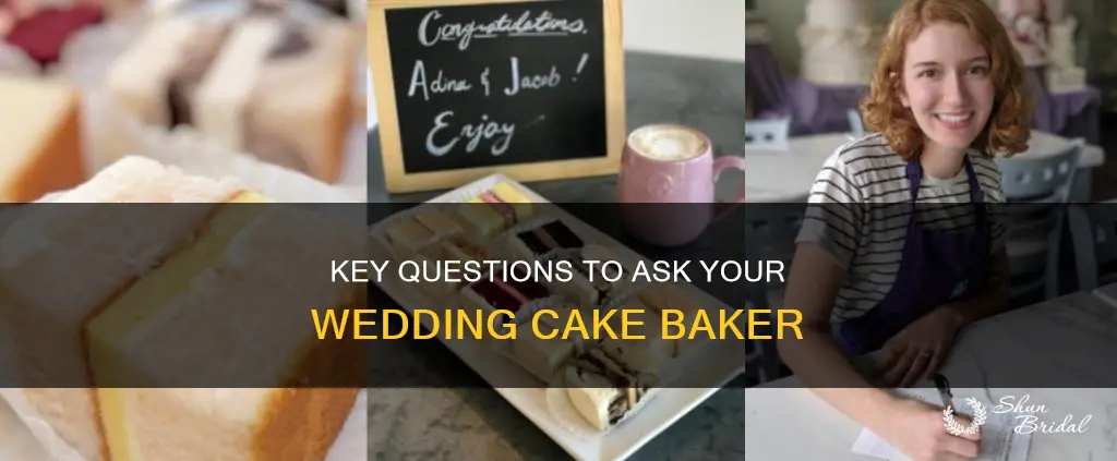 what to ask your wedding cake maker