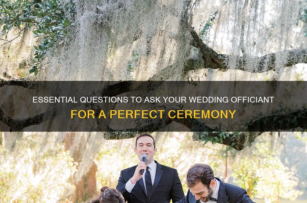 what to ask your wedding ceremony sie