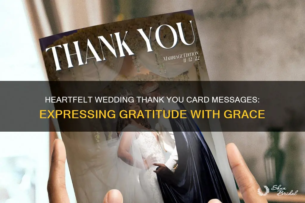 what to ay for wedding thank you cards