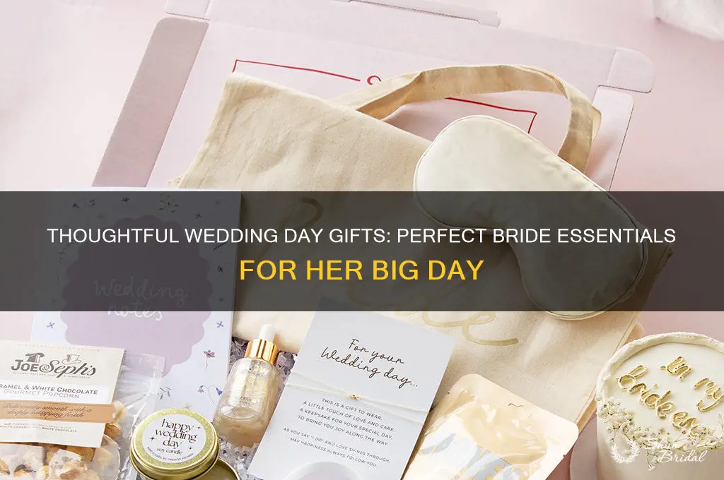 what to bring a bride on her wedding day