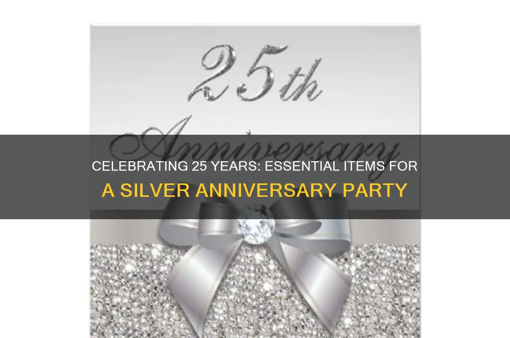 what to bring to a 25th wedding anniversary party