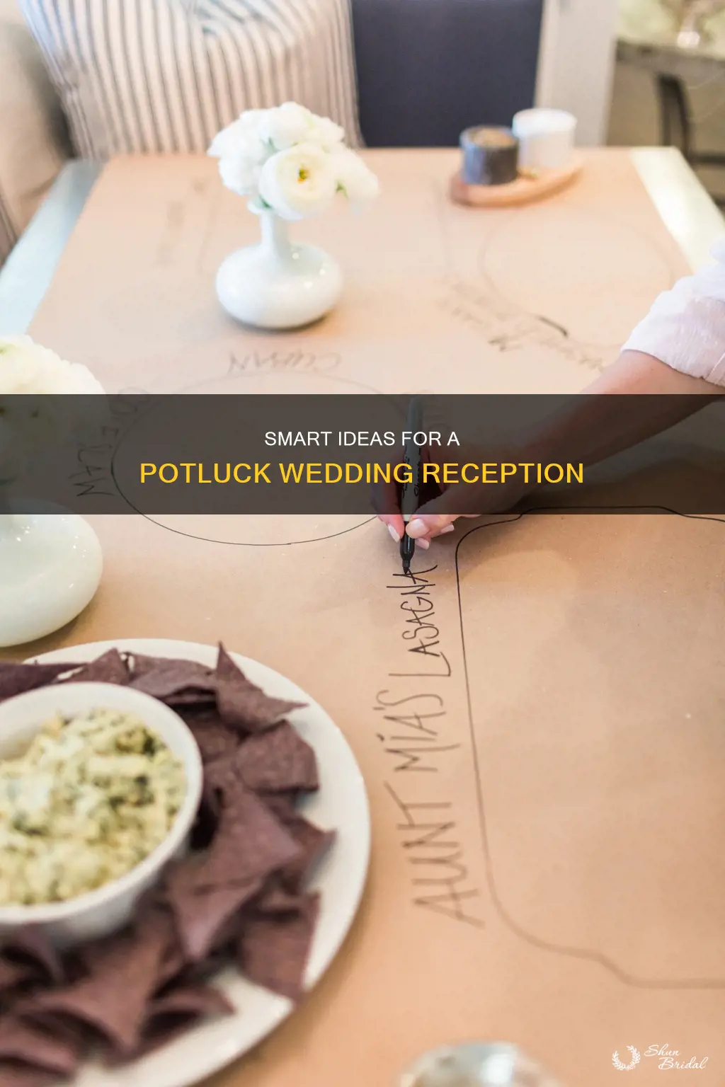 what to bring to a potluck wedding reception