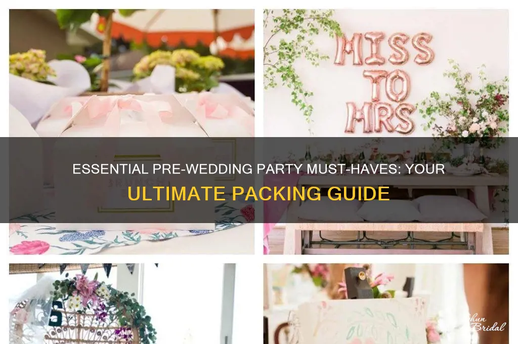 what to bring to a pre wedding party