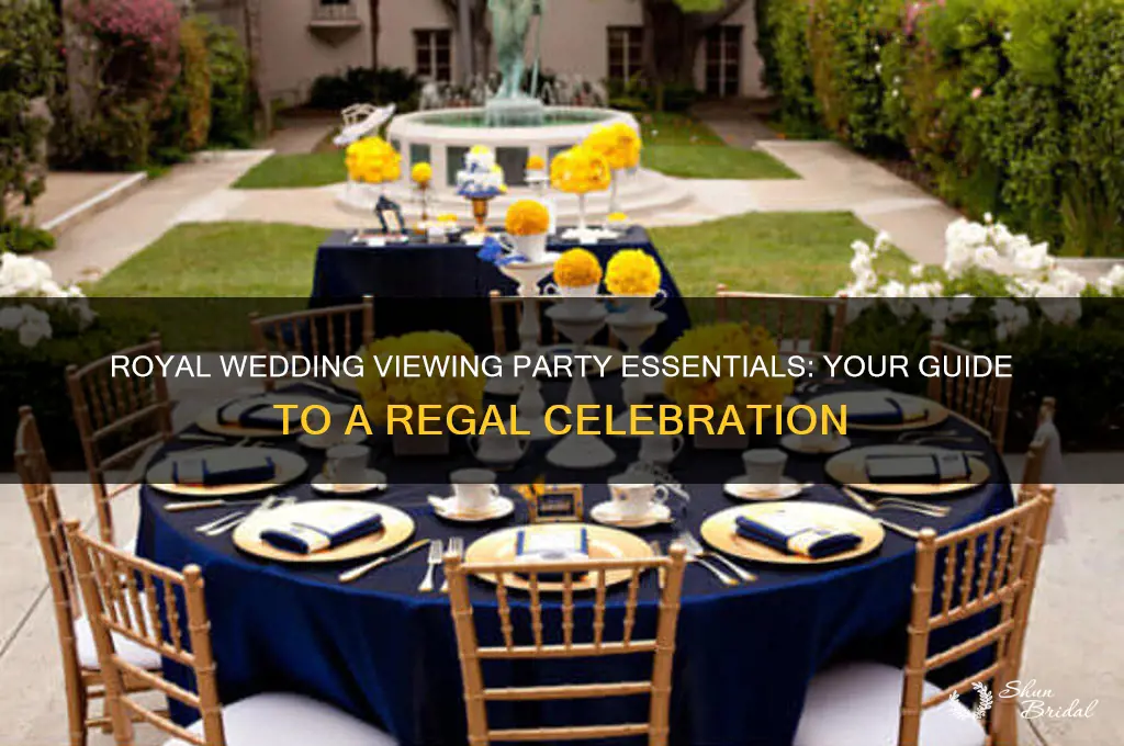 what to bring to a royal wedding viewing party