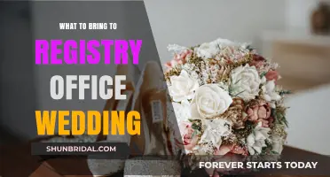 Registry Office Wedding: What to Bring and Essential Items