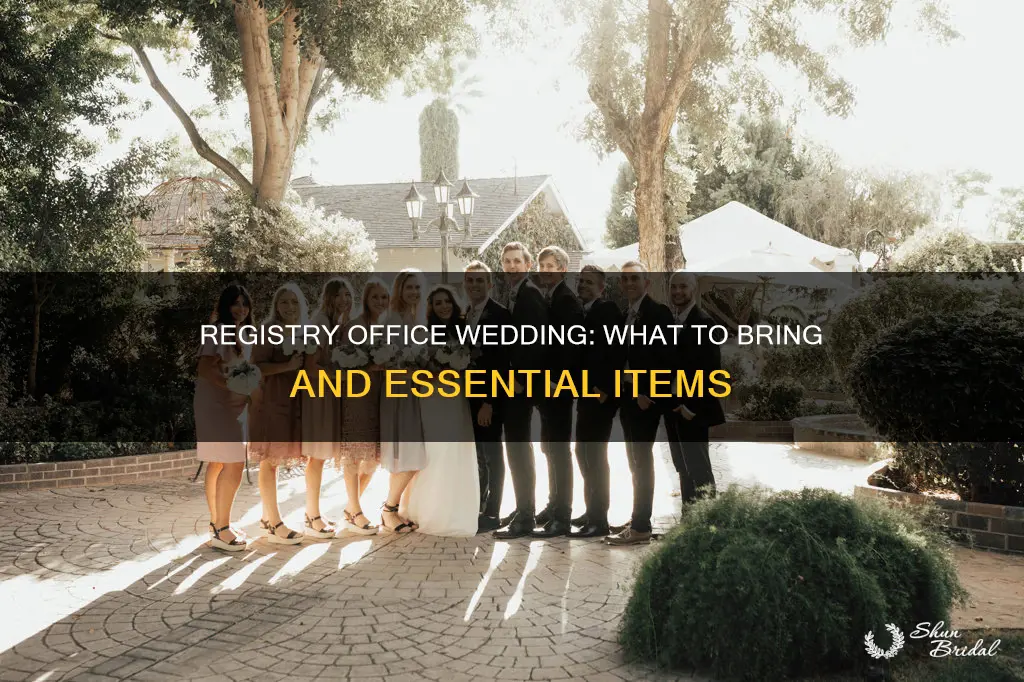 what to bring to registry office wedding