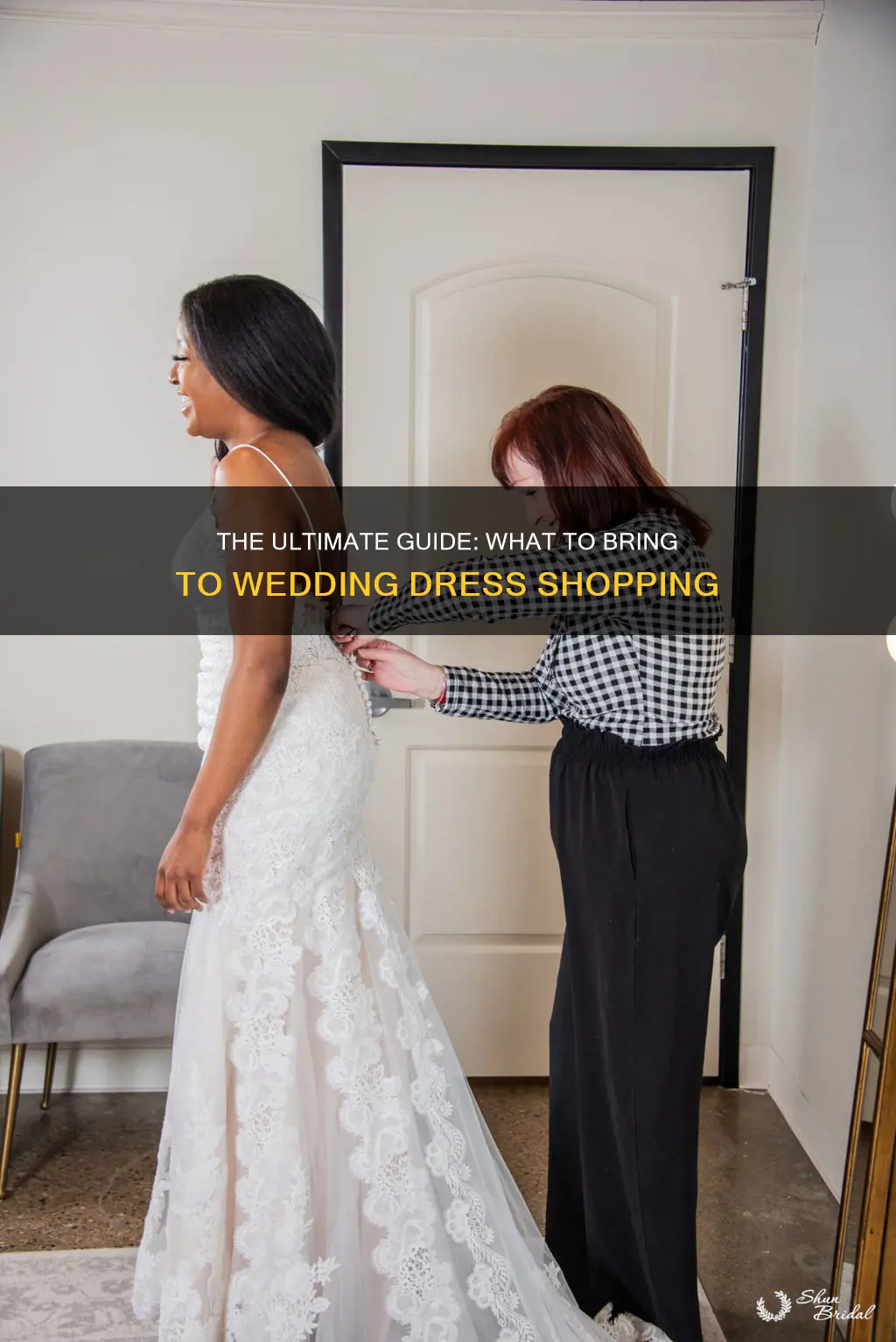 what to bring to wedding dress shopping