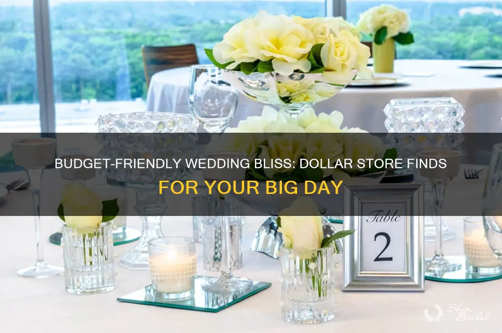 what to buy at the dollar store for your wedding