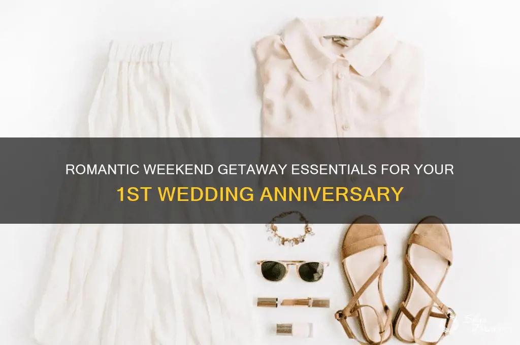 what to buy for a 1st wedding anniversary weekend getawy