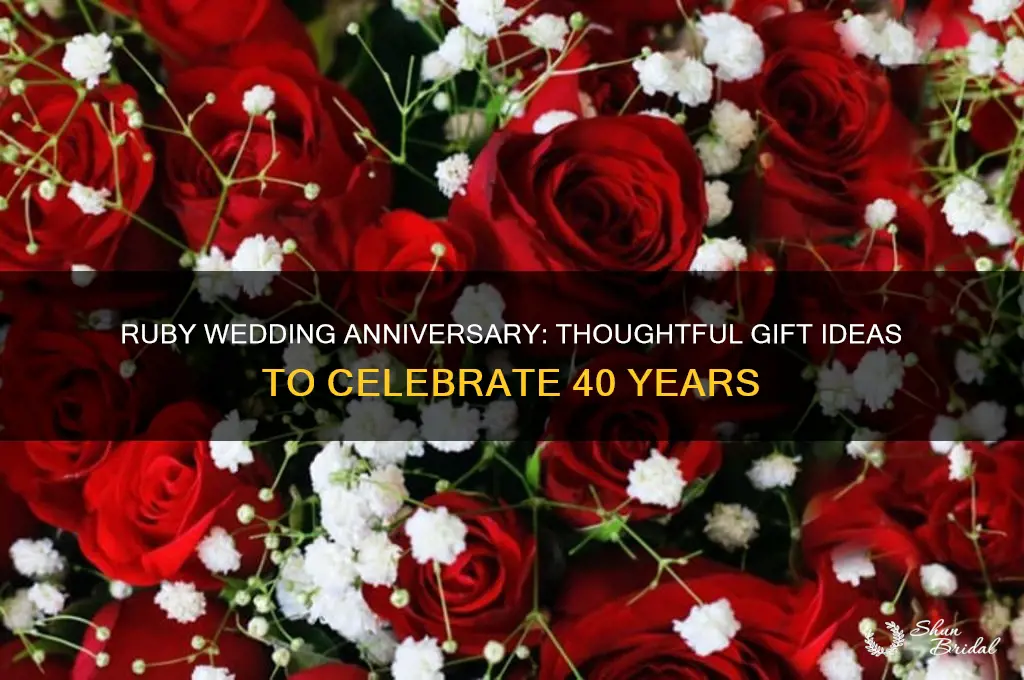 what to buy for a ruby wedding anniversary