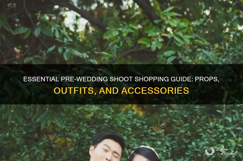 what to buy for pre wedding shoot