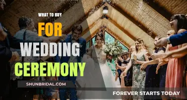 Essential Wedding Ceremony Purchases: A Comprehensive Guide for Your Big Day