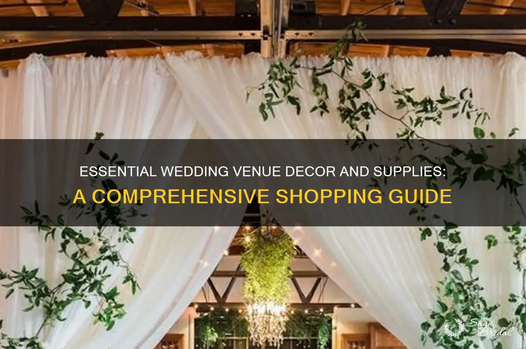 what to buy for wedding venue