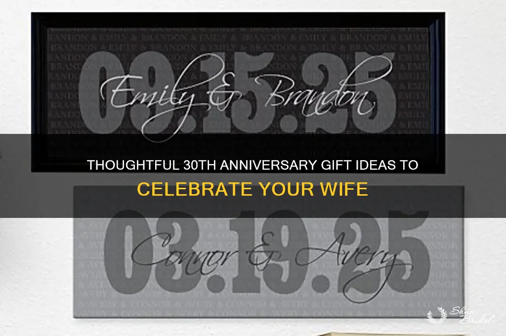 what to buy my wife for our 30th wedding anniversary