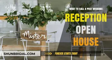 Post-Wedding Open House: Creative Names for Your Reception