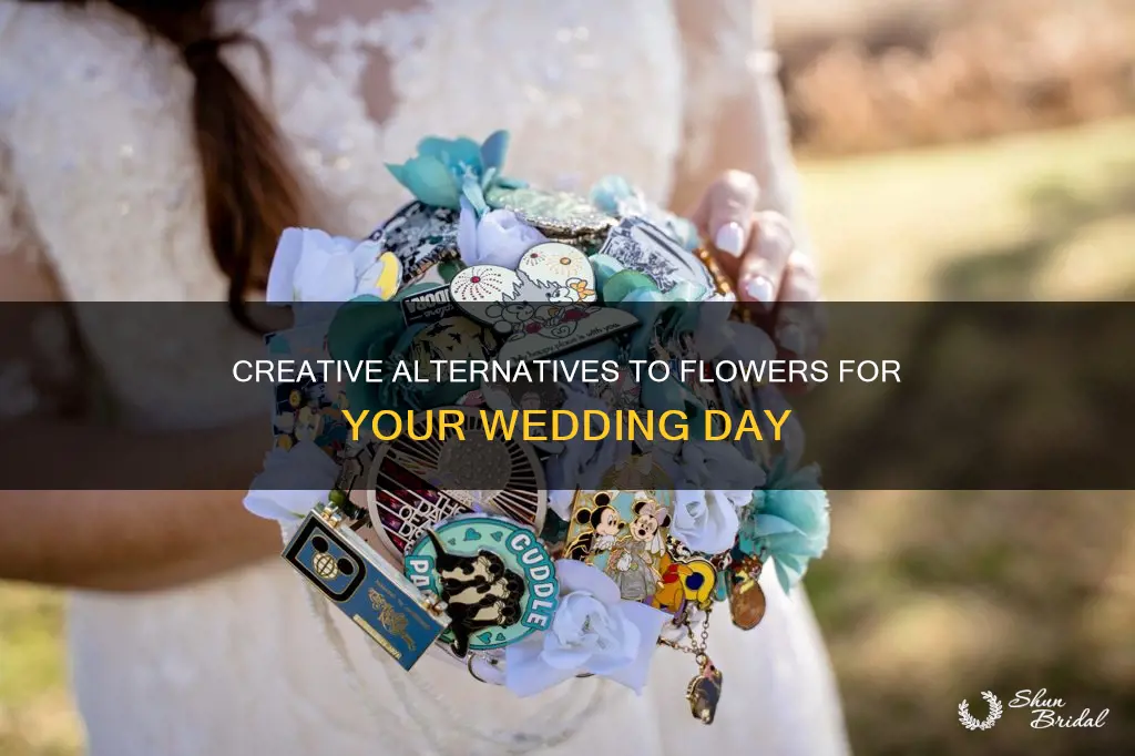 what to carry instead of flowers at a wedding