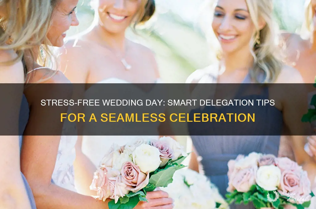 what to delegate on wedding day