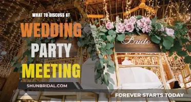 Essential Topics to Cover at Your Wedding Party Planning Meeting