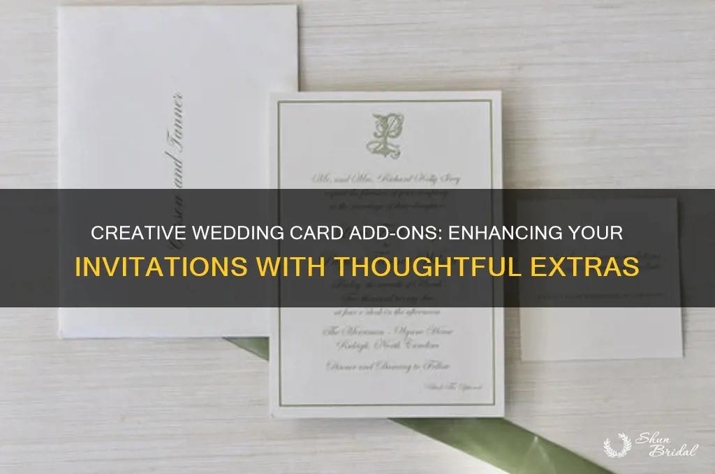 what to distribute with wedding cards