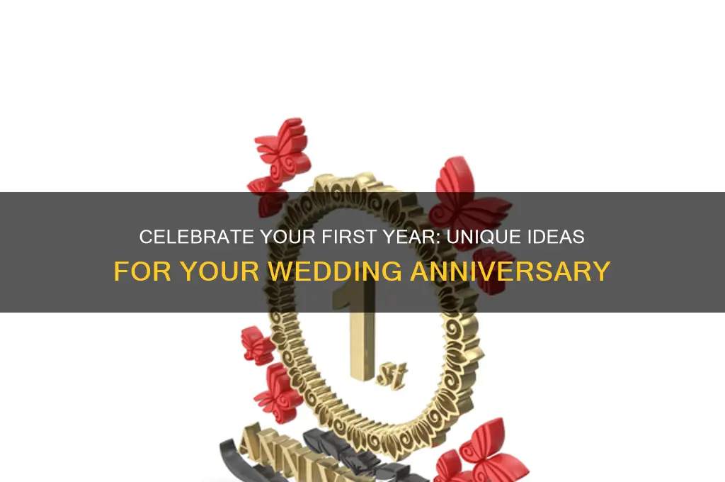 what to do 1 year wedding anniversary