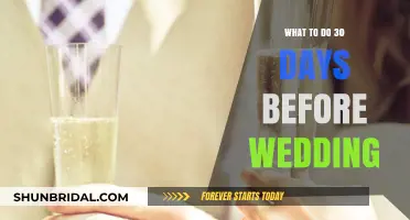 Final Wedding Prep: Essential Tasks for the Last 30 Days