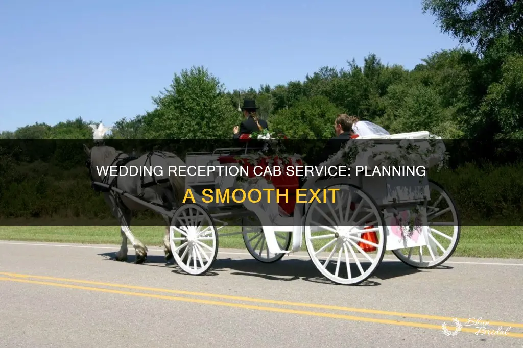 what to do about cab service for wedding reception