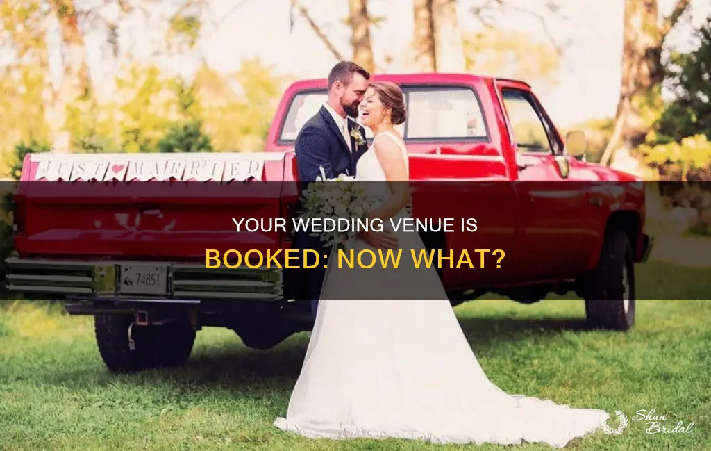 what to do after booking wedding venue