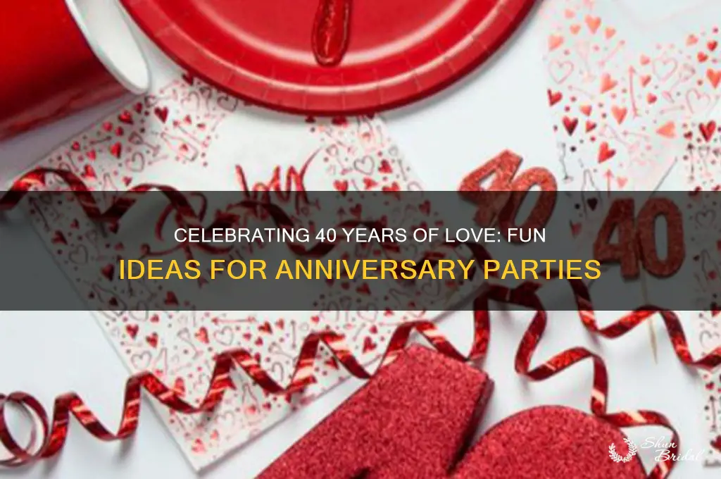what to do at a 40th wedding anniversary party