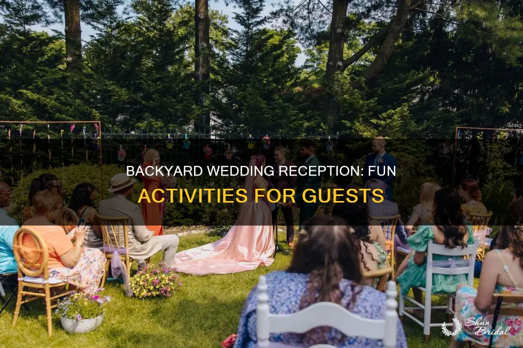 what to do at a backyard wedding reception