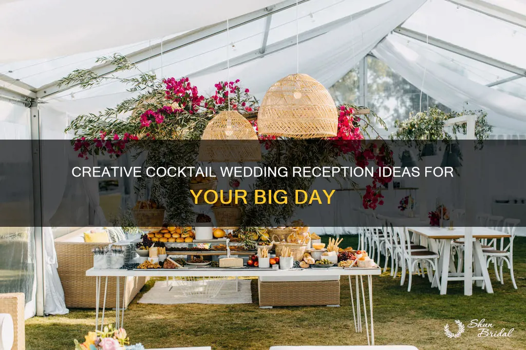 what to do at a cocktail wedding reception