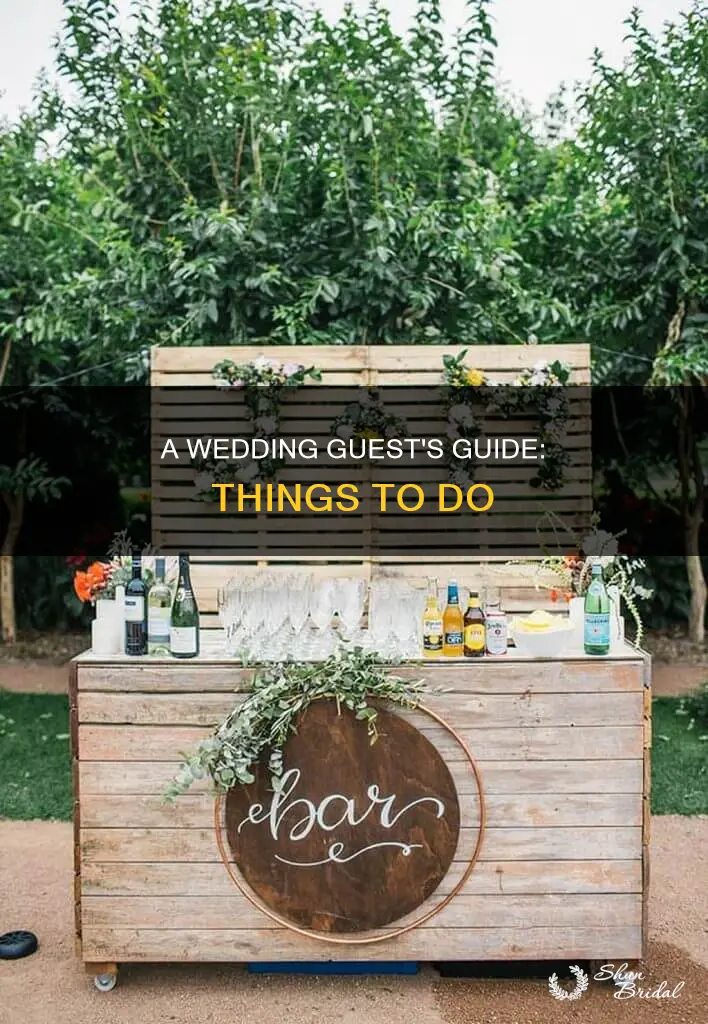what to do at a wedding