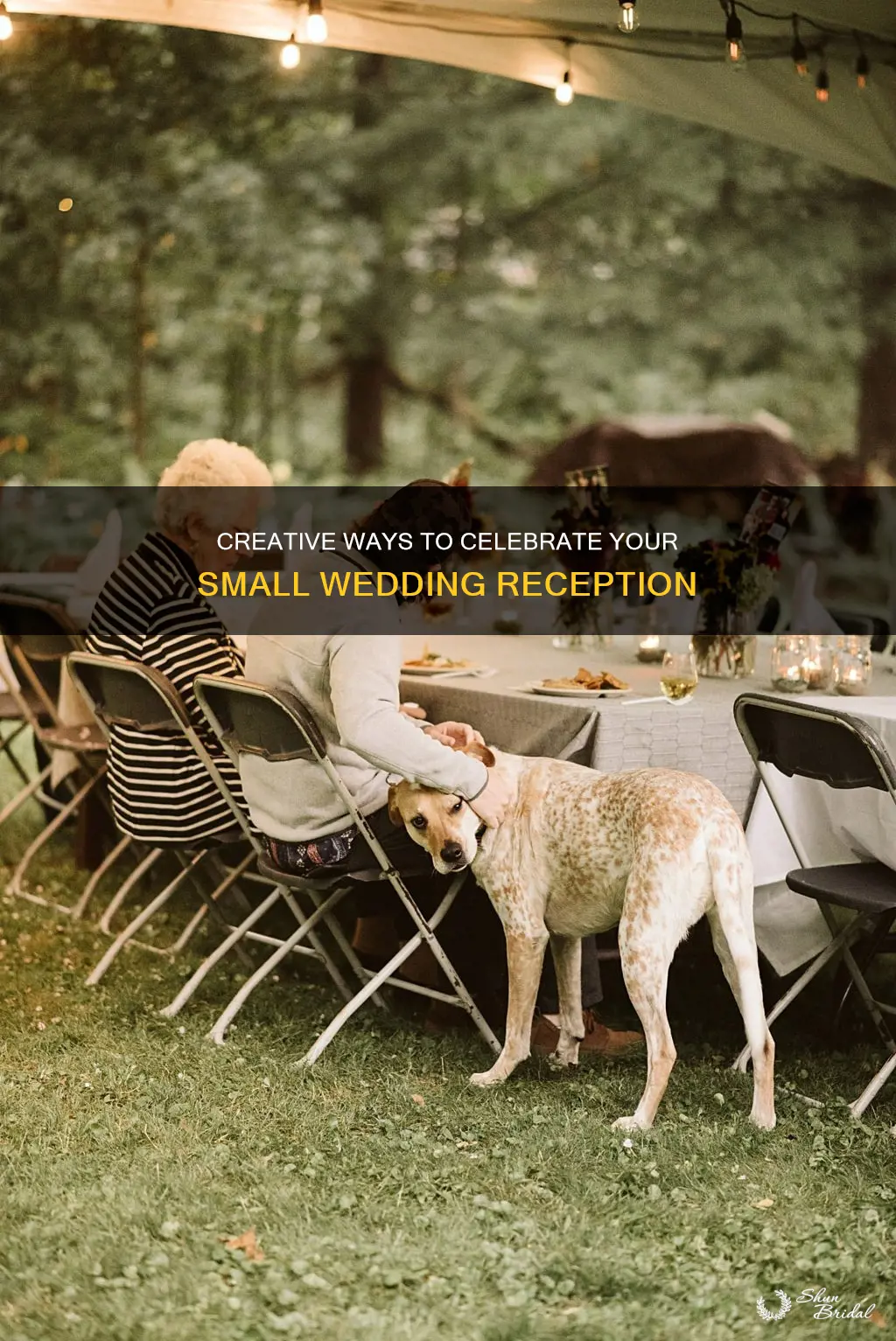 what to do at small wedding reception