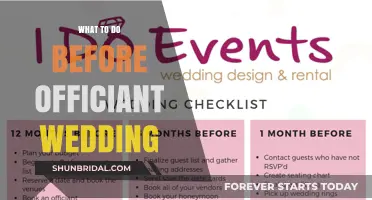 Pre-Wedding Checklist: Essential Steps Before Your Officiant Arrives